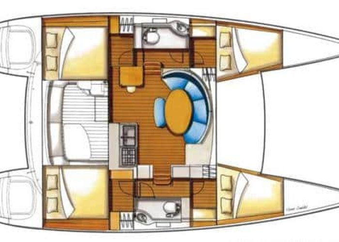 Lagoon 380 - plan