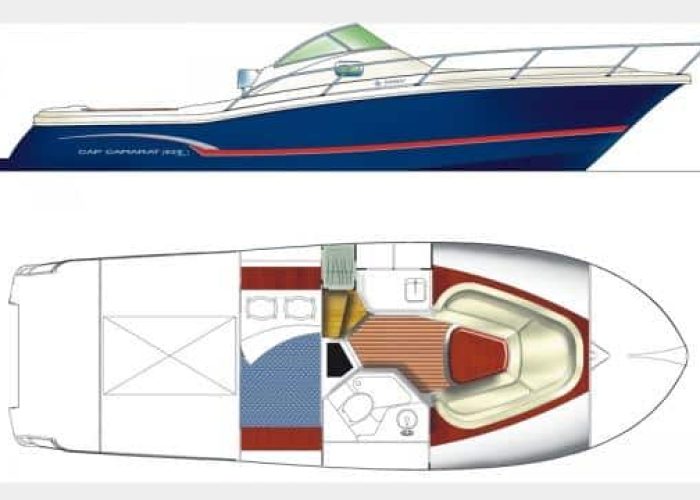 Plan - JEANNEAU Cap Camarat 925 WA